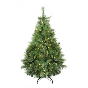 4.5' x 37 Pre-Lit Cashmere Mixed Pine Artificial Christmas Tree Warm Clear Led Lights - All