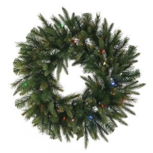 30 Pre-Lit Battery Operated Mixed Pine Cashmere Christmas Wreath Multi Lights - All
