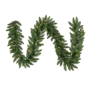 50' x 14 Pre-Lit Camdon Fir Commercial Artificial Christmas Garland Multi Led - All