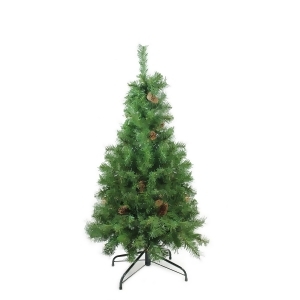 4' x 30 Dakota Red Pine Full Artificial Christmas Tree with Pine Cones Unlit - All