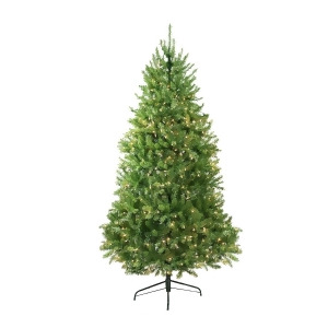 9' Pre-Lit Northern Pine Full Artificial Christmas Tree Clear Lights - All