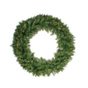 24 Pre-Lit Northern Pine Artificial Christmas Wreath Clear Lights - All