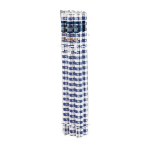 Pack of 6 Blue Gingham Disposable Plastic Banquet Party Table Cloth Rolls 100' - All
