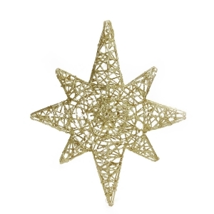 20 Led Lighted Gold 3D Star of Bethlehem Hanging Christmas Decoration - All