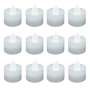 Club Pack of 12 Battery Operated Led Ultra Bright White Tea Light Candles - All