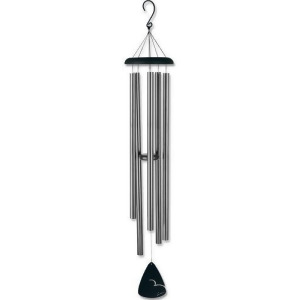 60 Silver Speckle Outdoor Patio Garden Wind Chime - All