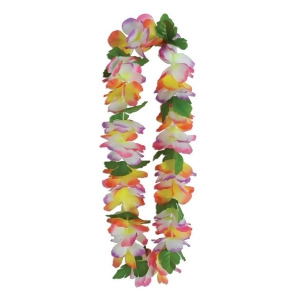 Pack of 12 Lush Vibrant Garden Floral Tropical Luau Party Lei Necklaces 38 - All