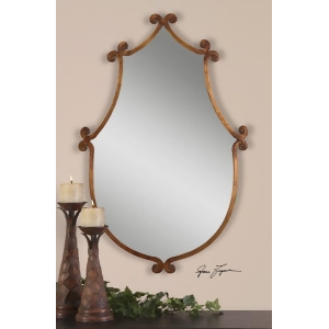 37 Whimsical Styled Antique Golden Brown Hanging Wall Mirror - All