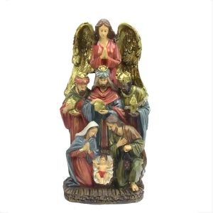 18 Traditional Holy Family Wisemen and Angel Religious Nativity Statue - All