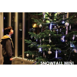 Snowfall Starter Set of 5 Single-Sided 6 Led Christmas Icicle Light Tubes - All
