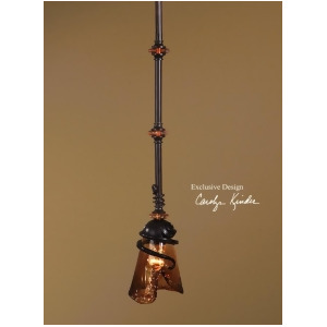 58 Black and Amber Cone Shaped Pendant Ceiling Light Fixture - All