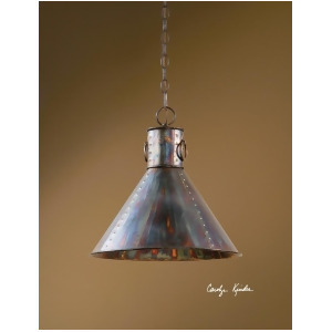 15 Single Brown/Bronze Oxidized Metallic Ceiling Light Pendant Fixture - All