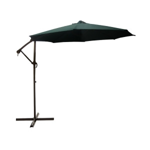 10' Outdoor Patio Off-Set Crank and Tilt Umbrella Green - All
