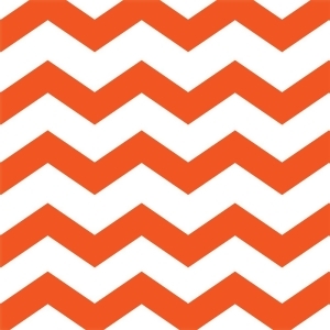 Club Pack of 384 Sunkissed Orange Chevron and Dots Premium 2-Ply Disposable Lunch Napkins 6.5 - All