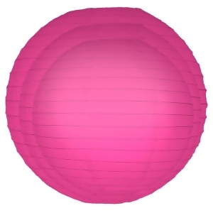 Pack of 6 Traditional Fuchsia Pink Garden Patio Round Chinese Paper Lanterns - All