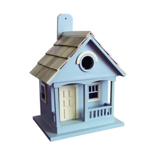 10 Fully Functional Blue Lakeshore Cottage Outdoor Garden Birdhouse - All