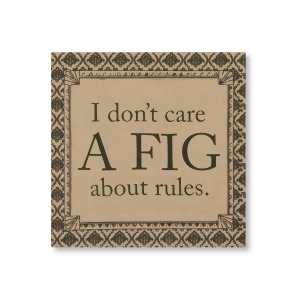 14.5 Downton Abbey Life Don't Care a Fig About Rules British Decorative Damask Hanging Wall Art - All