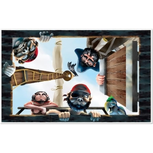 Pack of 6 Trapped in the Brig Pirate Themed Photo Wall Decoration 62 - All