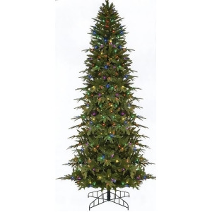 6' Pre-Lit Slim Palisade Artificial Christmas Tree Multi Led Lights - All