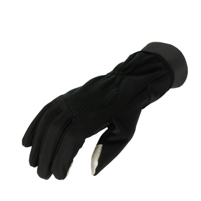 Men's Black Softshell Winter Touchscreen Commuter Gloves - Large 