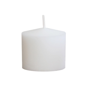 Pack of 72 White Long Burning 10-Hour Molded Wax Votive Candles - All