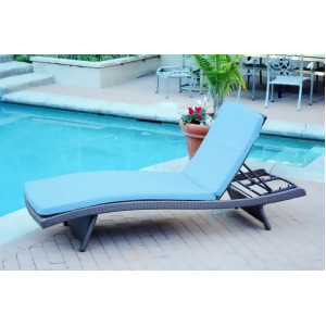 2 Adjustable Espresso Resin Wicker Patio Chaise Lounge Chairs Turquoise Cushions - All