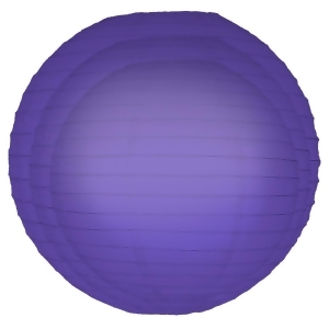 Pack of 6 Traditional Bright Purple Garden Patio Round Chinese Paper Lanterns - All