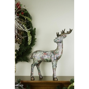 19 Victorian Holly Berry Decoupage Stag Deer Reindeer with Turned Head Table Top Decoration - All
