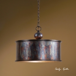 14 Single Metallic Oil Swirl Hanging Ceiling Light Pendant - All