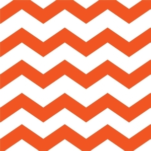 Club Pack of 384 Chevron/Dots- Sunkissed Orange Premium 2-Ply Disposable Party Beverage Napkins 5 - All