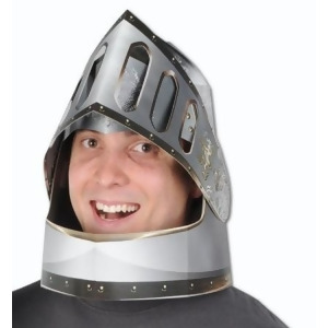 Club Pack of 12 Silver and Gold Double-Sided Knight's Helmets - All