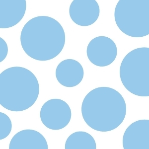 Club Pack of 384 Chevron and Dots Pastel Blue Premium 2-Ply Disposable Lunch Napkins 6.5 - All