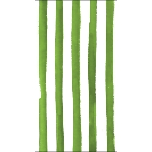 Club Pack of 192 Dotted Striped Green 3-Ply Disposable Party Paper Guest Napkins 8 - All