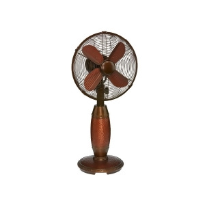 24 Stylish Rustic Chic Hammered Copper Oscillating Table Top Fan - All