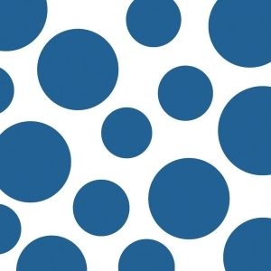 Club Pack of 384 Chevron and Dots True Blue Premium 2-Ply Disposable Lunch Napkins 6.5 - All
