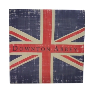 14.5 Downton Abbey British Union Jack Natural Beige Decorative Hanging Wall Art - All