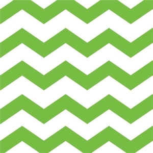 Club Pack of 384 Fresh Lime Green Chevron and Polka Dot 2-Ply Beverage Party Napkins 5 - All
