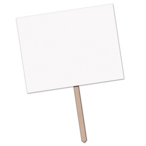 Pack of 6 Blank for Personalization Party Yard Sign with Wooden Stake 24 - All