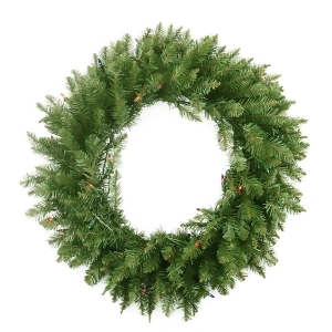 36 Pre-Lit Northern Pine Artificial Christmas Wreath Multi-Color Lights - All