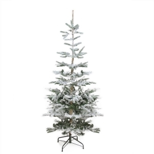 9' Flocked Noble Fir Artificial Christmas Tree Unlit - All
