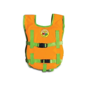 Orange and Green Unisex Child's Water or Swimming Pool Freestyler Swim Training Vest Up to 45lbs - All