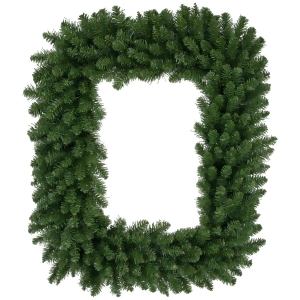36 Buffalo Fir Rectangular Artificial Christmas Wreath Unlit - All