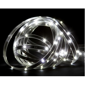 18' Pure White Led Indoor/Outdoor Christmas Linear Tape Lighting Black Finish - All