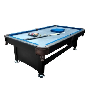 7' x 3.8' Black and Blue Slate Billiard and Pool Game Table - All