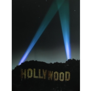 Led Lighted Hollywood Sign with Spot Lights Canvas Wall Art 19.5 x 27.5 - All