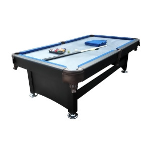 6' x 3.3' Black and Blue Slate Billiard and Pool Game Table - All