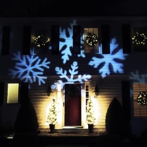 Outdoor Led Snowflake Christmas Light Projector with Remote Control - All