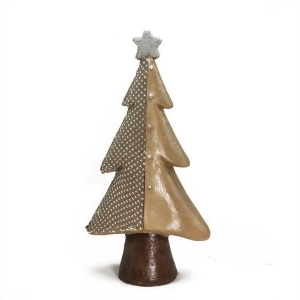 18 Brown Textured Eco-Friendly Christmas Tree Tabletop Figure - All