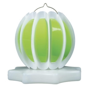 Set of 2 Green and White Solar Powered Swimming Pool or Spa Floating or Hanging Lanterns 9.25 - All