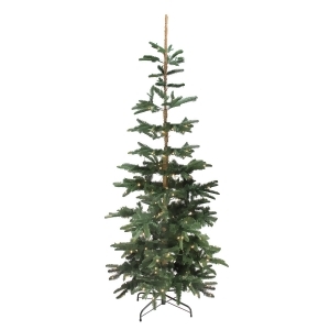 9' Pre-Lit Layered Noble Fir Artificial Christmas Tree Warm Clear Led Lights - All